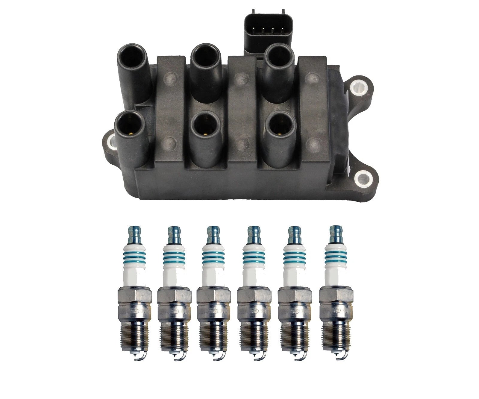Denso Ignition Coil & Iridium Spark Plug Kit for Mazda B3000 (1998–2006)