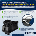 Adjustable Deck Plate and Fill Key 2-Pack - FO5068-M2 for Universal Use