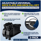 Adjustable Deck Plate and Fill Key 2-Pack - FO5068-M2 for Universal Use