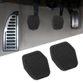 Brake Clutch Pedal Pad Set of 2 for Car (2022) Black Rubber
