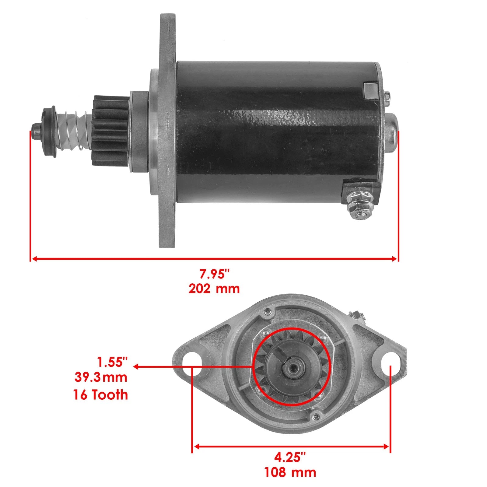 Starter for Johnson Outboard 20 25 28 30 35 40 Hp (1980–2005)