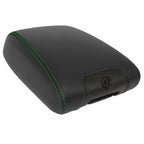 Leather Console Armrest Cover for Jeep Wrangler (2011–2017) Green Stitch