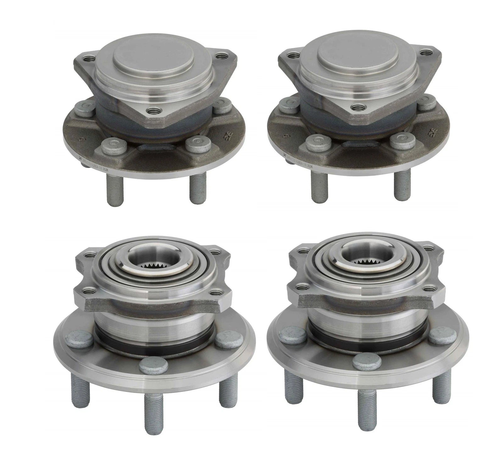Moog Front & Rear Wheel Bearing and Hub Assemblies Kit for Chrysler Dodge (RWD)