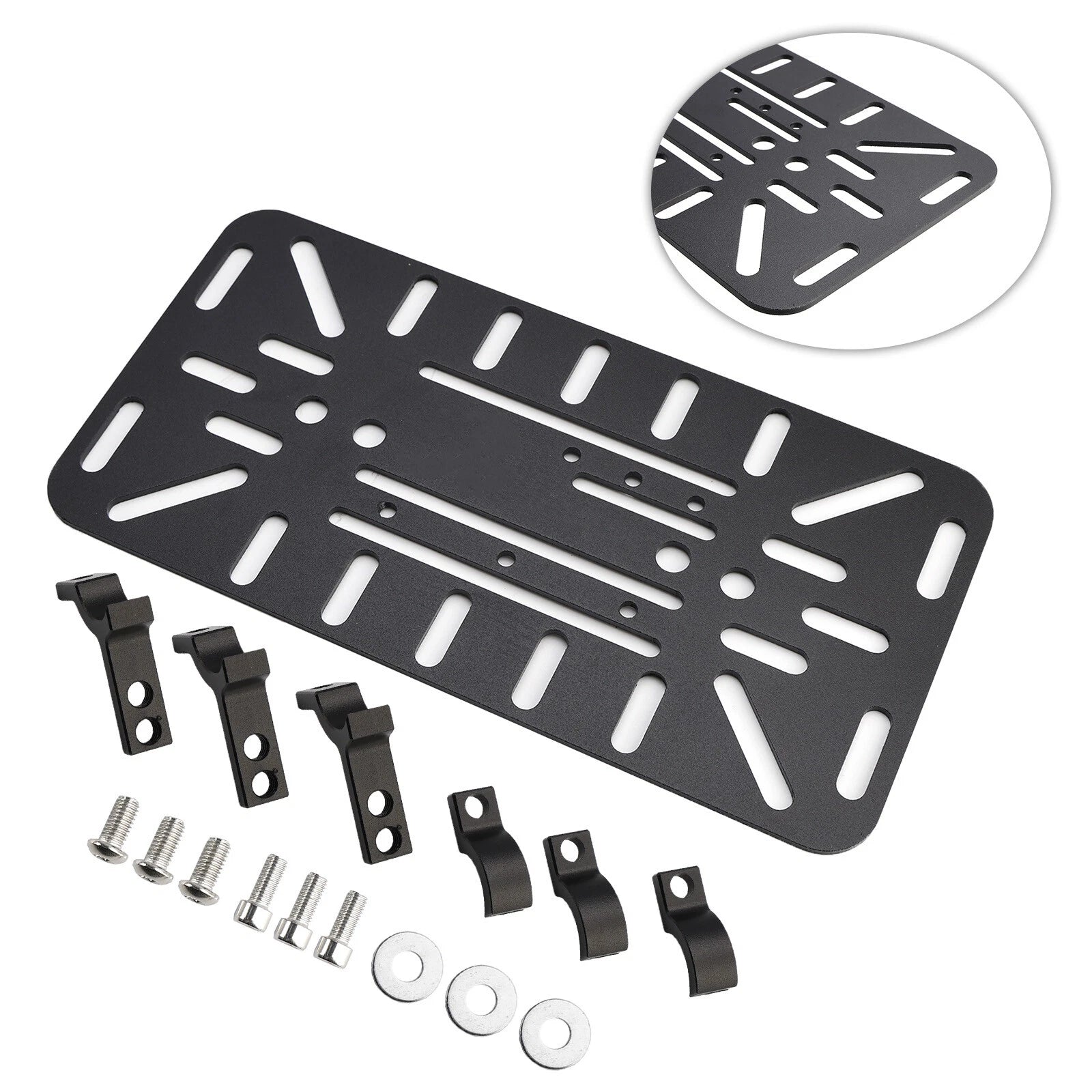 Set of 2 Dual-Sided Mounting Saddlebag Bracket Racks for Motorcycle