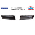 Replacement Primed Rear Left/Right Bumper Face Bar w/o Park Assist Sensor Holes