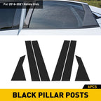 Carbon Fiber Pillar Post Door Trim for Honda Civic Sedan (2016–2021)