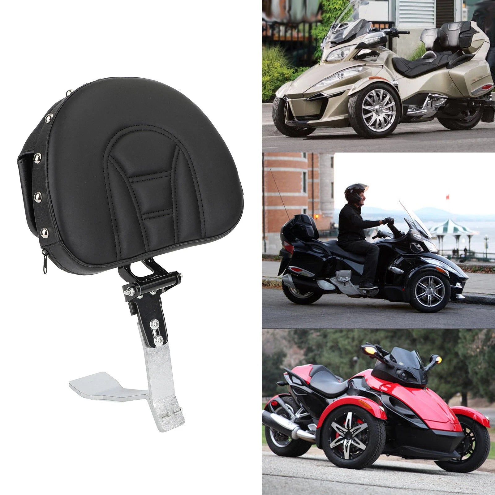 ATV Driver Backrest for Can Am Spyder RT SE6 SM6 SE5 SM5 (2008–2023)