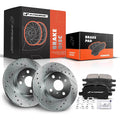 Front Side Drilled Brake Rotor & Ceramic Pads for Toyota Corolla (2014-2019)