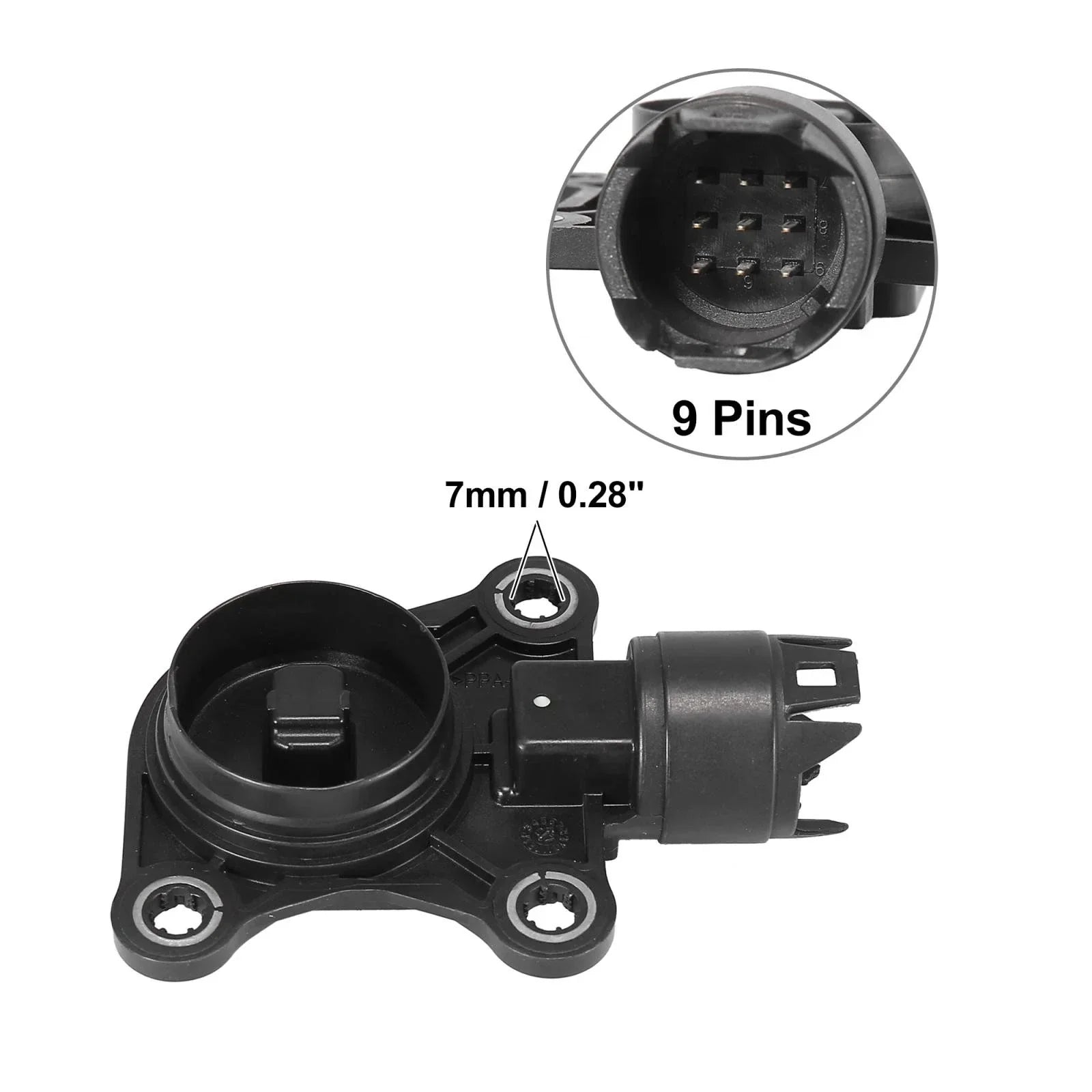 9 Pins Vehicle Engine Camshaft Position Sensor for BMW Mini Black