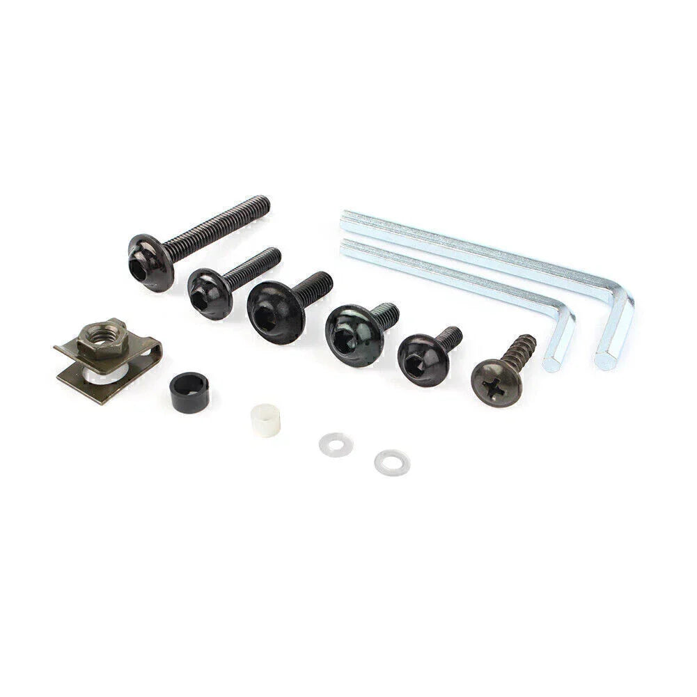 CNC Alloy Black Fairing Bolt Bodywork Screws Nuts for Kawasaki