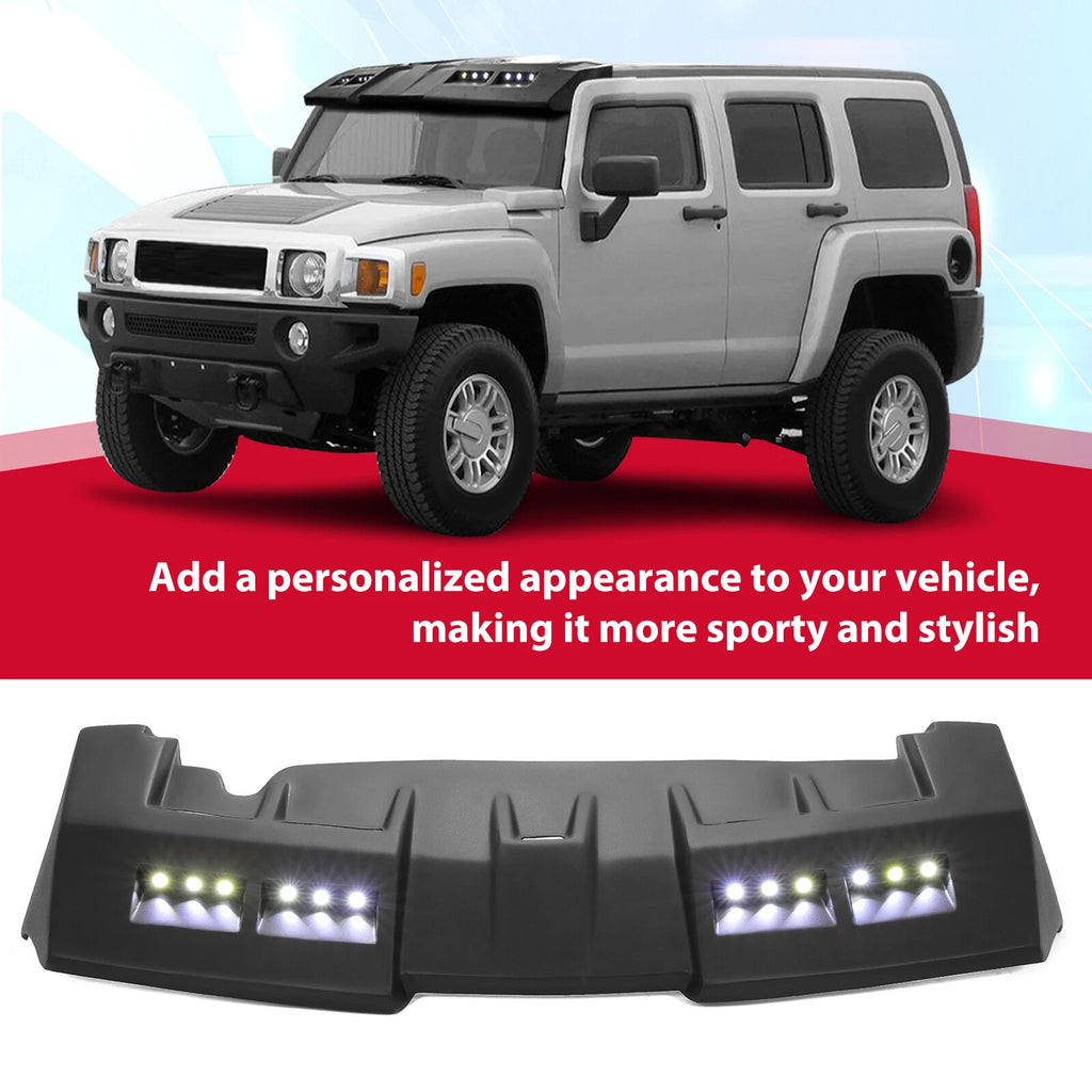 Sun Visor Roof for Hummer H3 (2006-2010) with LED DRL Lights
