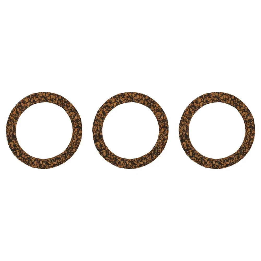 Set of 3 Cork Fuel Bowl Gaskets for Ford 2N 8N 9N, John Deere 1010 L886T