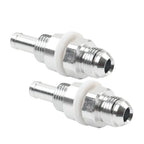 6AN Male Flare Bulkhead to 5/16" Hose Barb Fuel Tank Fittings