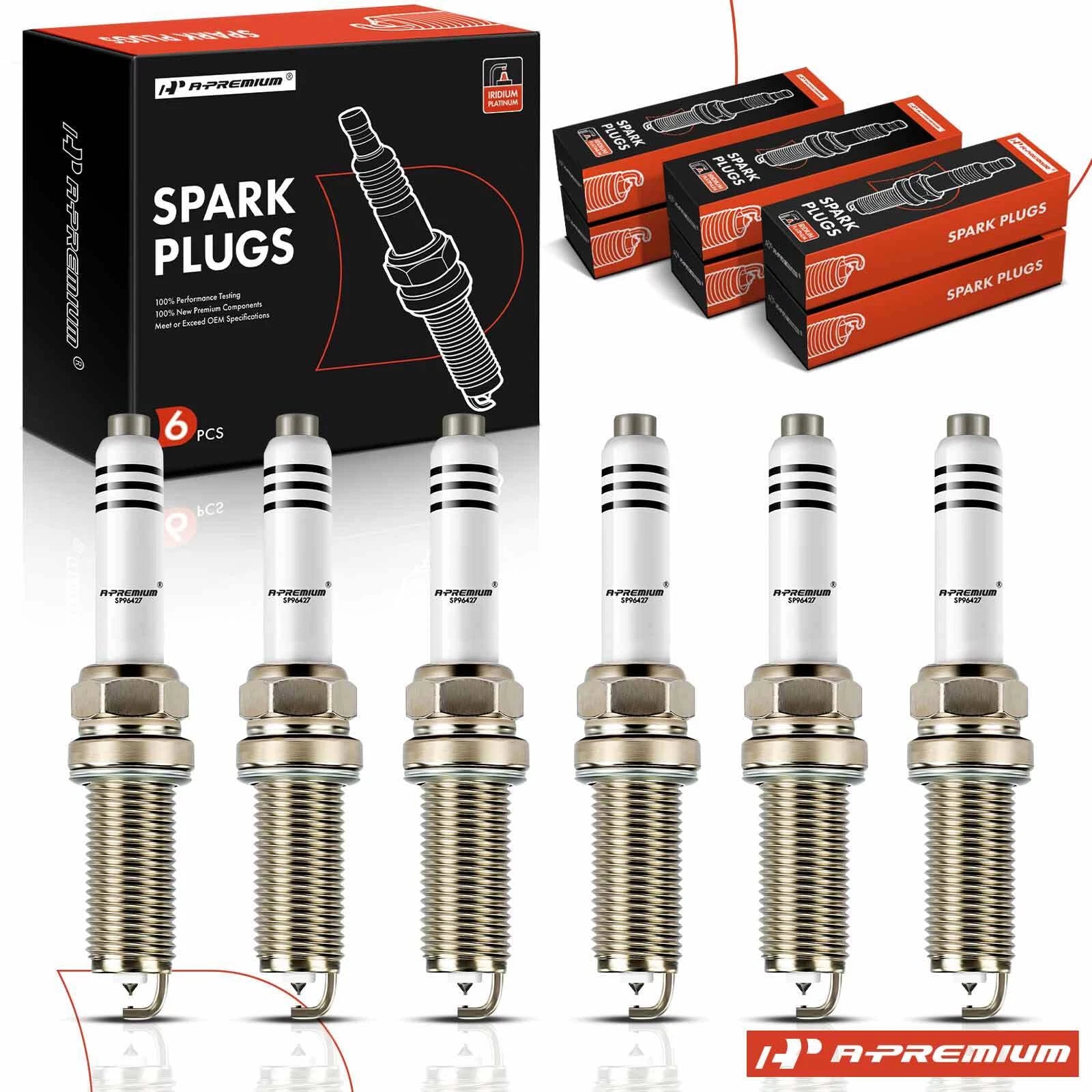 6x Iridium Platinum Spark Plugs for Mercedes-Benz C400 (2015)