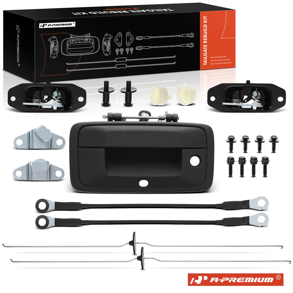 Tailgate Hardware Rebuild Kit with Cable & Rod for Chevrolet Silverado 