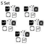 Set of 5 Carburetor Kits for Stihl FS300 FS350 FS400 (RB-40 RB-85 C1Q-S33)