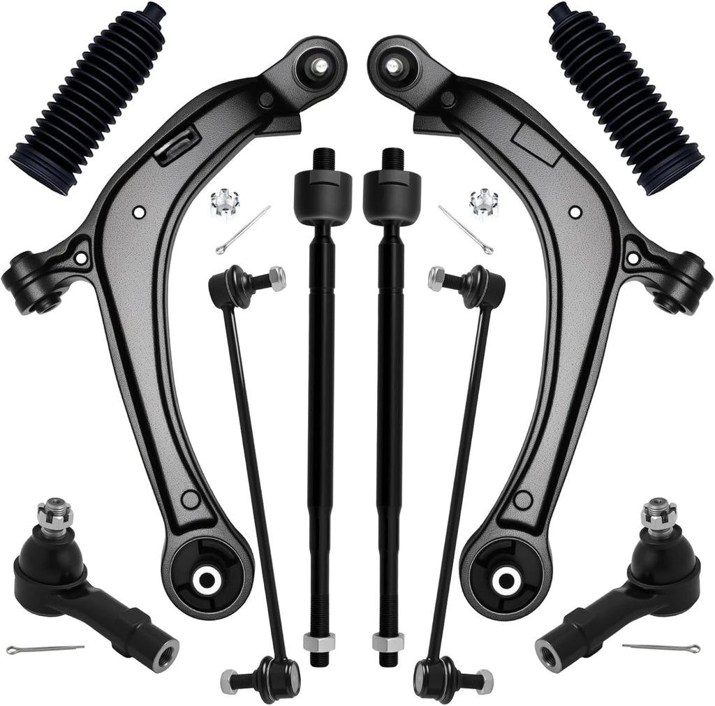10Pc Suspension Control Arm Tie Rod Sway Bar Link for Honda Odyssey (2011–2017)