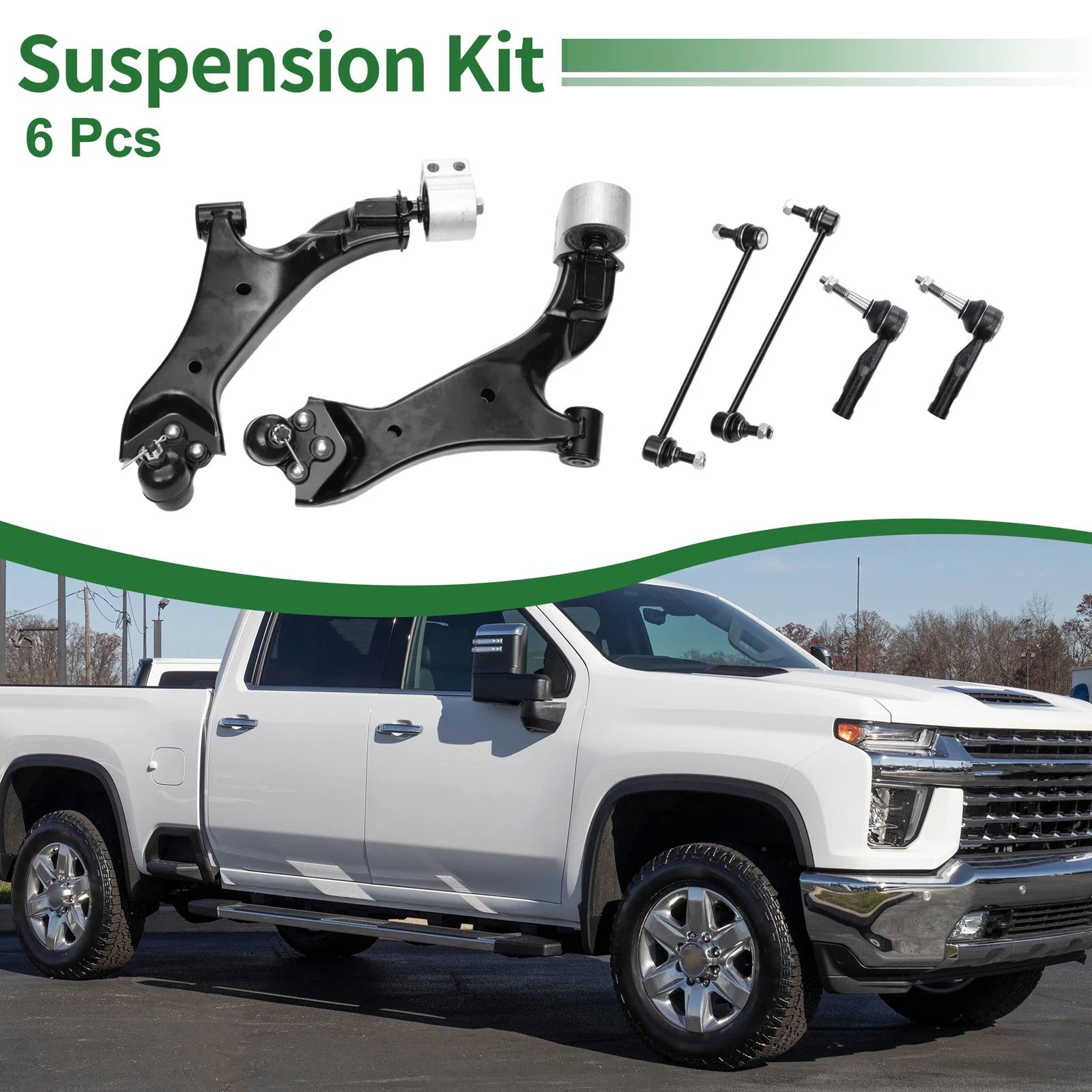 6pcs Front Suspension Control Arm Kit for Chevrolet Equinox (2010–2017) No.524157/524158