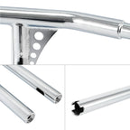 Chrome Rise 1-1/4 T-Bar Handlebar for Harley Road King Softail Deluxe