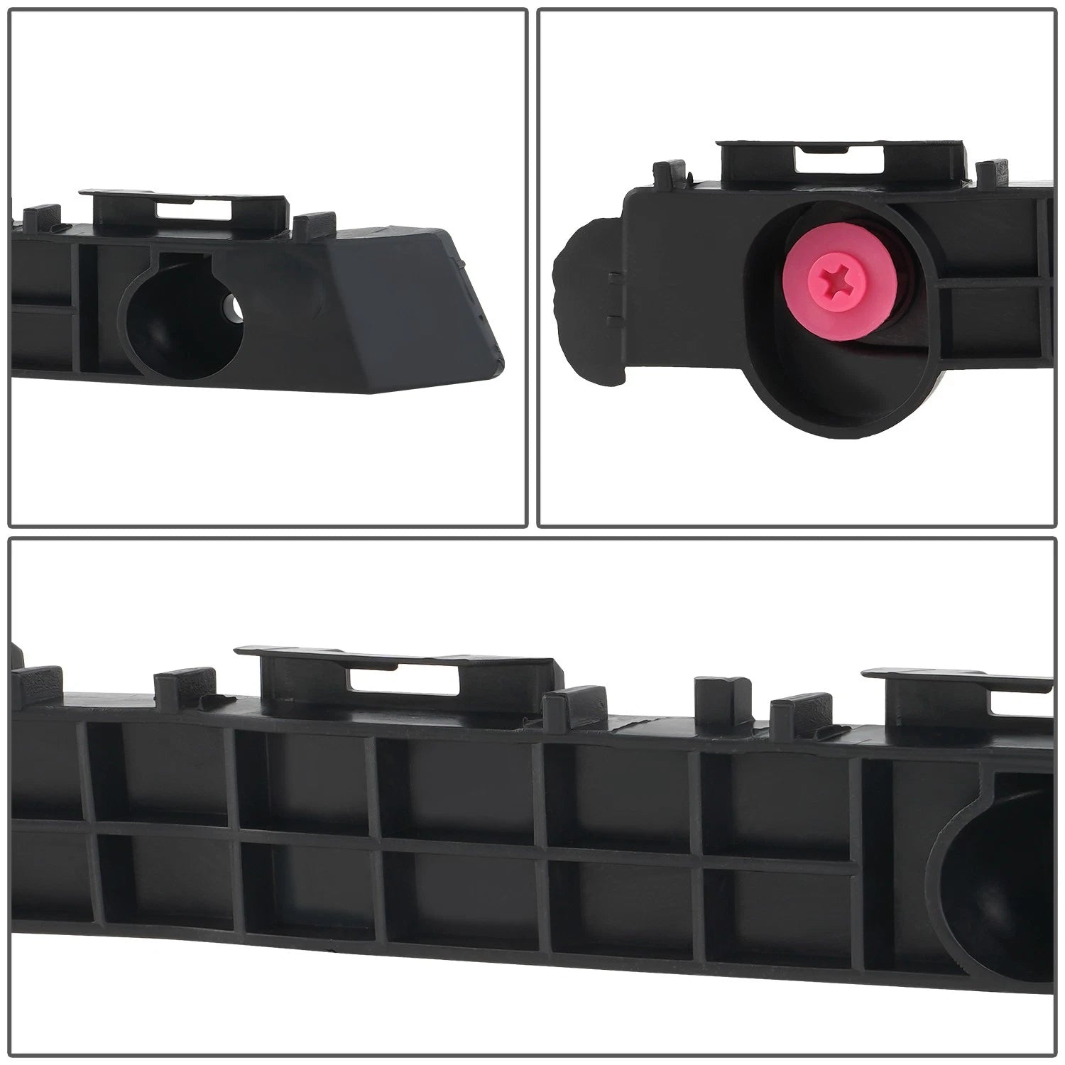 Bumper Bracket for Toyota Tacoma (2016–2023) Right Front Black Factory Style