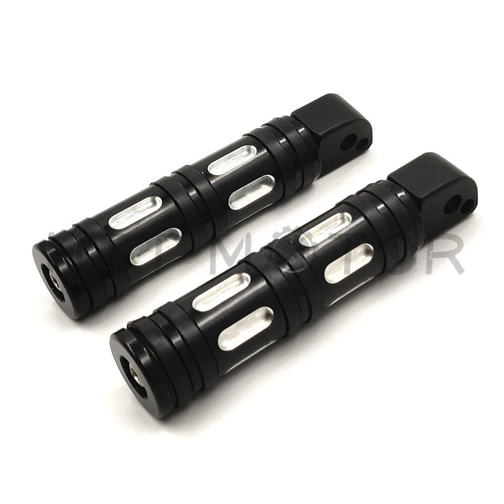 Black Edge Cut Footpegs for Harley Softail Fat Boy FLFB, Fat Bob FX (2018–2023)