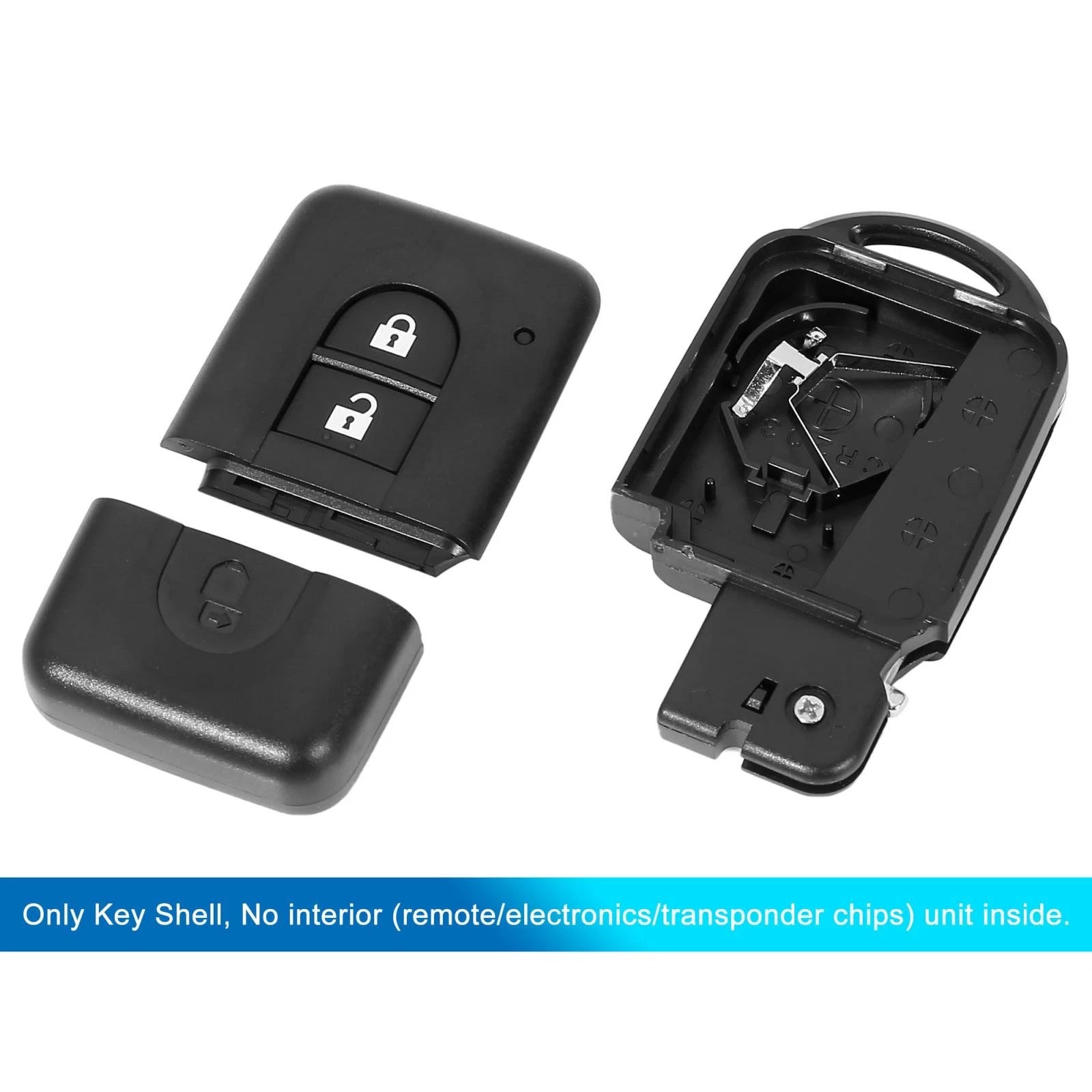 Key Fob Shell Case for Nissan Micra, Xtrail, Qashqai (2002–2023)