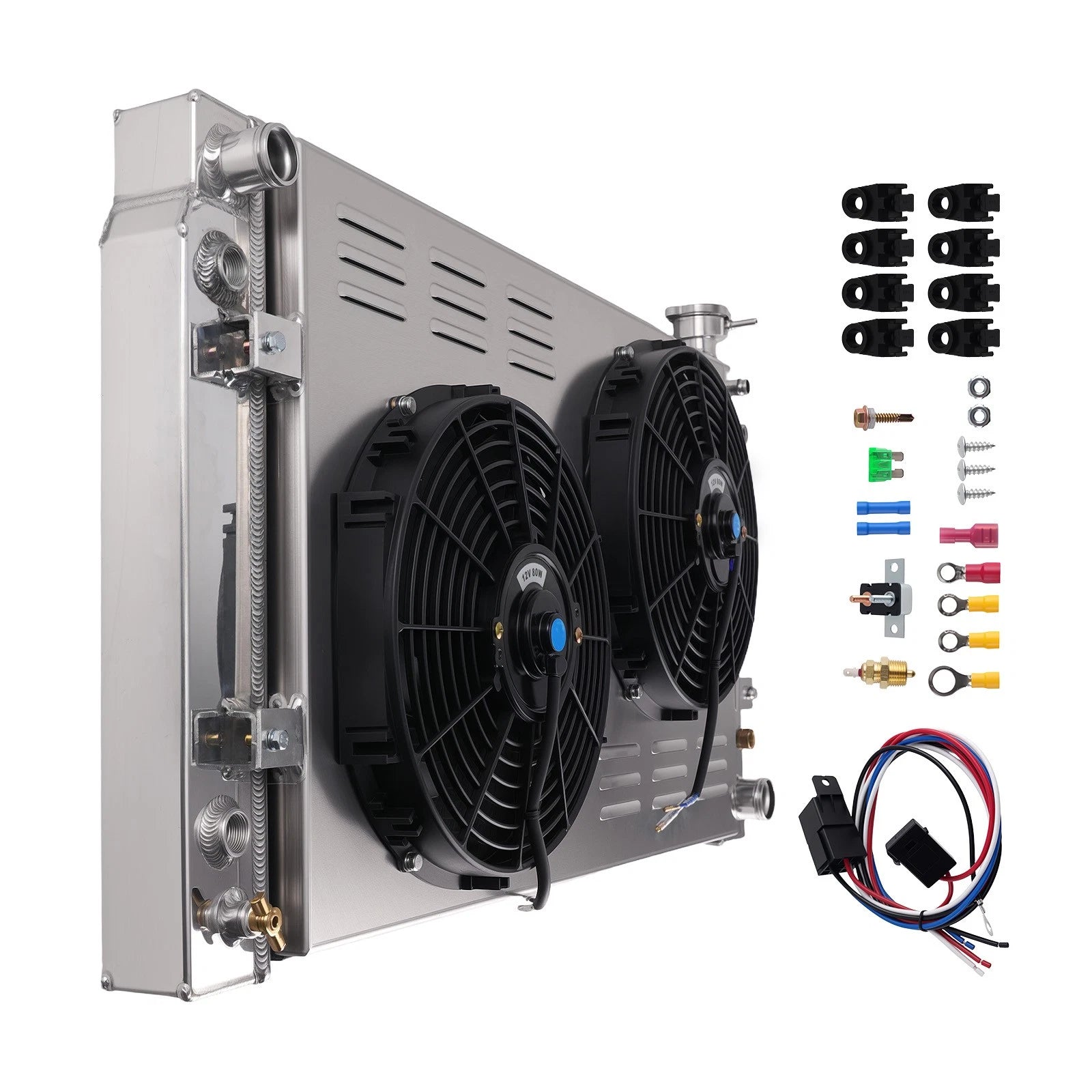 3Row AT Radiator Fan Set for Chevrolet GMC C1500 K1500 C2500 K2500 (1988–1999)