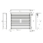 Replacement A/C Condenser For 2015-2016 Ford Van E350 Super Duty