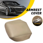 Leather Center Console Lid Armrest Cover for Cadillac CTS (2008–2014) Beige EPY