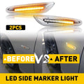 Dynamic Clear LED Side Marker Turn Signal for BMW E90 E83 E92 E82 E46 E60 (2006–2013)