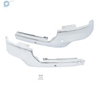 Steel Split Front Bumper for GMC Sierra 1500 (2019-2021) Chrome with Sensor Holes