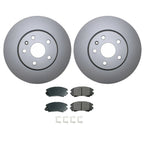 Front Brake Kit 321mm Disc Rotors & Akebono Pads for Buick Chevrolet GMC