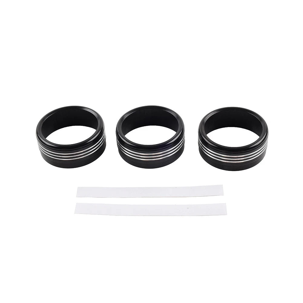 Set of 4 AC Climate Control Knob Ring Covers for Subaru Forester XV Crosstrek WRX (2013–2021)
