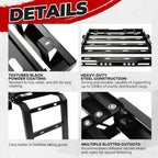 Roof Rack Luggage Carrier Basket for Jeep Wrangler JK (2007–2018) + 2 Side Ladders