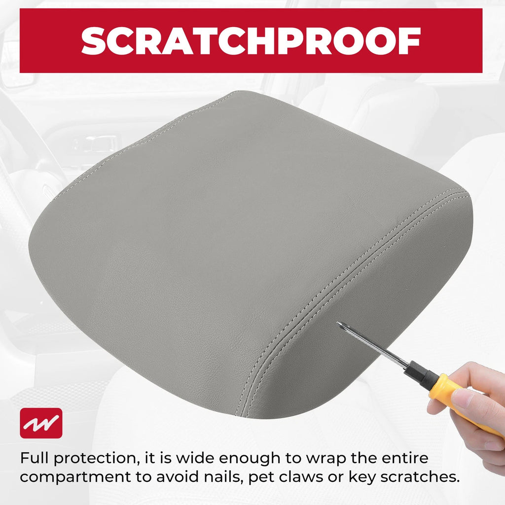 Leather Armrest & Center Console Lid Cover for Honda Pilot (2009-2015)