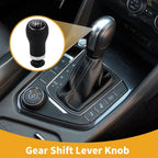 6 Speed Manual Gear Shift Knob for Audi A3 (2008–2013) Plastic Faux Leather Black