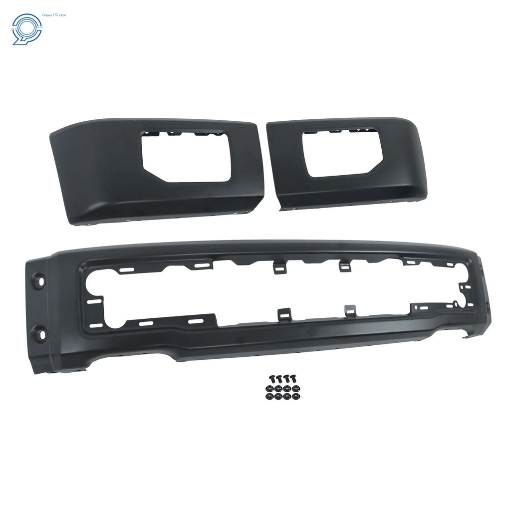 Front Bumper with Fog Light Hole for Ford F150 (2015–2017) Black Steel