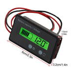 Voltmeter Battery Capacity Monitor Gauge for Universal Applications (LED)