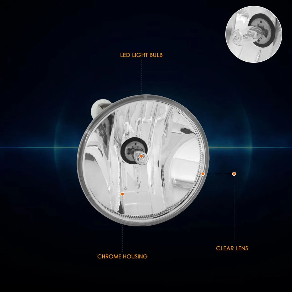 Clear Lens Front Driving Fog Lights for Silverado/Colorado/Sierra/Yukon (2015–2019)
