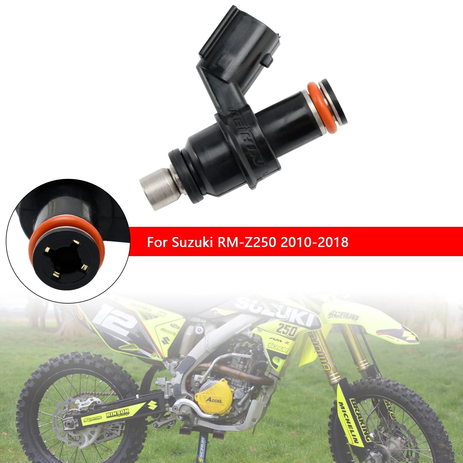 Fuel Injector 15710-49H00 for Suzuki RMZ250 (2010–2018)