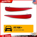 Set of 2 Red Rear Bumper Reflectors for Toyota Yaris (2012–2014) OE 5216352100