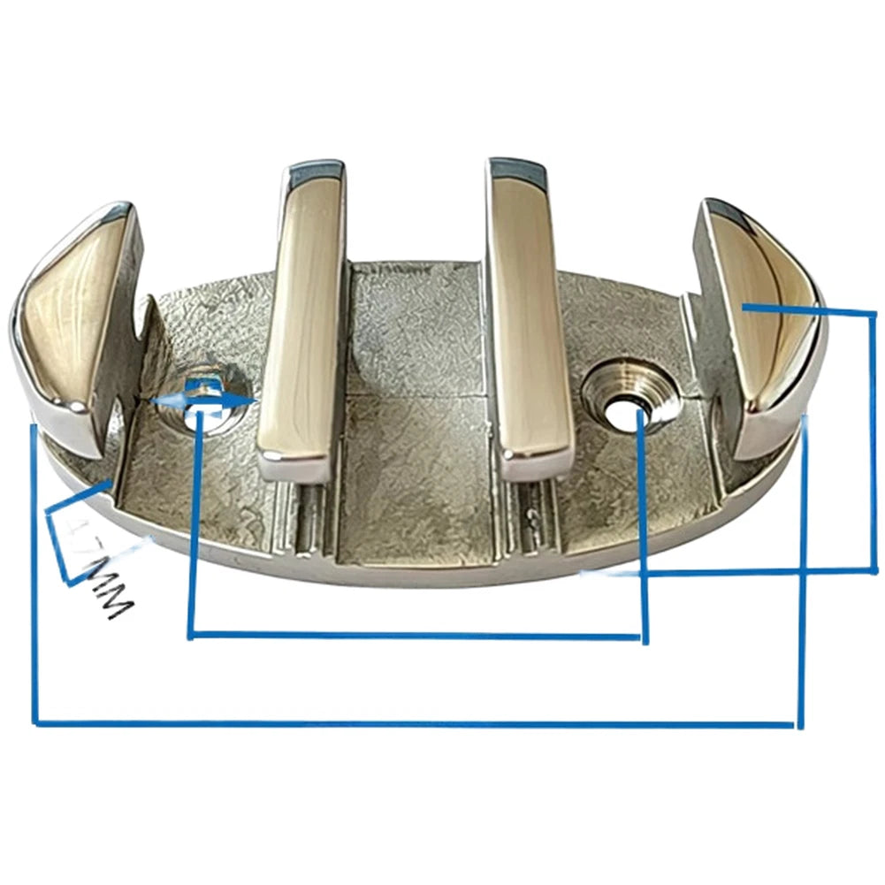 Zigzag Rope Clamp for Marine Applications (316 Stainless Steel)