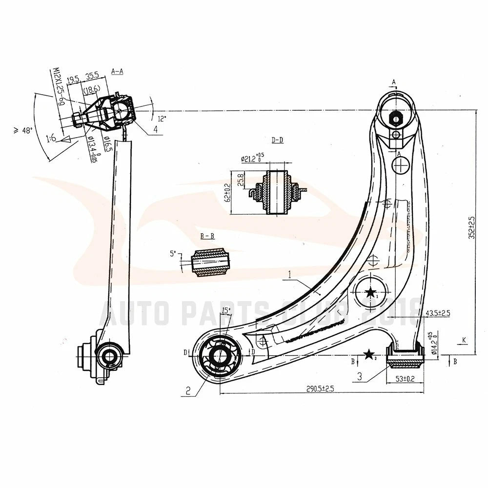 Set of 8 Suspension Control Arms Tie Rods Sway Bars for Toyota Yaris (2007–2008)
