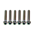 6pcs M8x45mm Titanium Torx Head Flange Screws for Motorcycle Bike