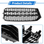 Fog Light Grill for Audi A1 (2010–2018) No. 8XA807682B Honeycomb Black