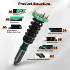 Coilovers for Honda Accord (2008–2012) Adjustable Height Shock Absorbers