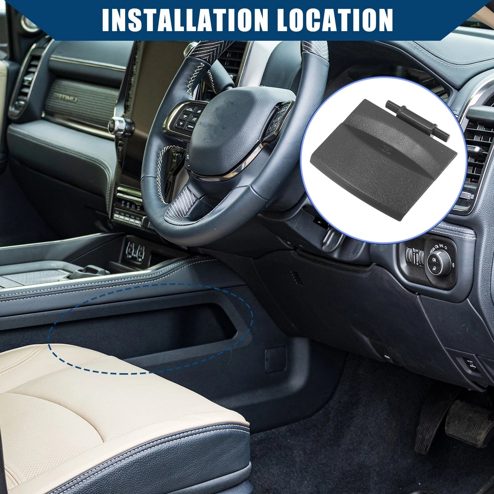 Inner Car Parking Brake Handle for Dodge Ram 1500 (2006–2009) 5149062AA