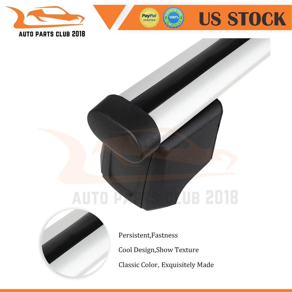 Set of 2 Rubber Roof Rack Cross Bars for Audi Q5 SQ5 (2012–2015)