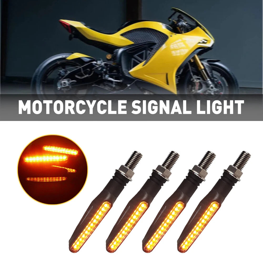 Set of 4 LED Turn Signal Indicators for Universal Motorcycles