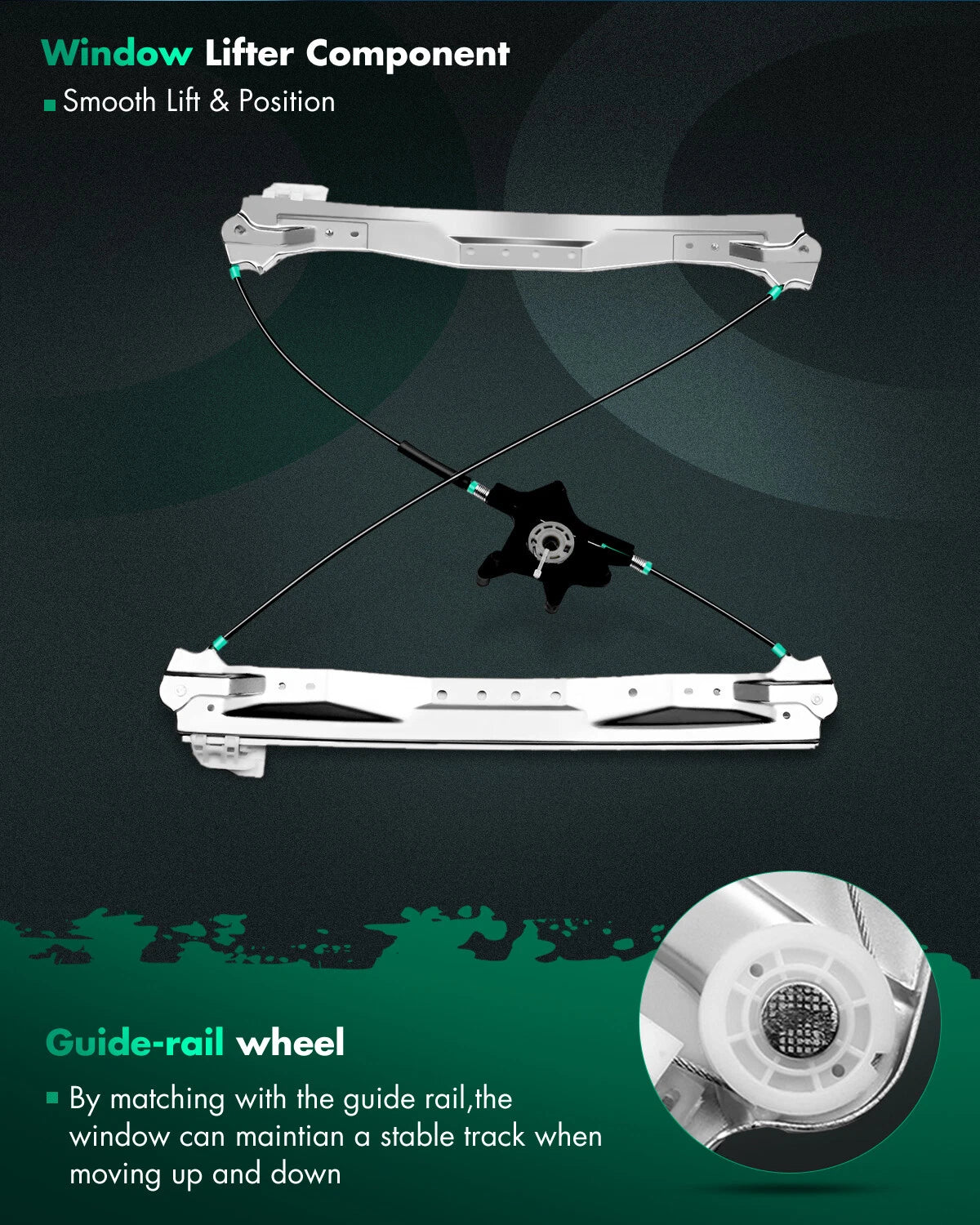 Window Regulator for Dodge Grand Caravan (2008–2018) Front Driver